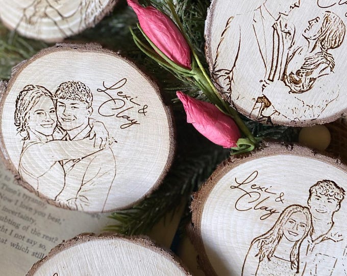 Engraved Picture Wood Slice