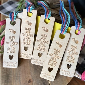 Teacher Gift, Gift for Teachers, Personalized Bookmark, Thank You ...