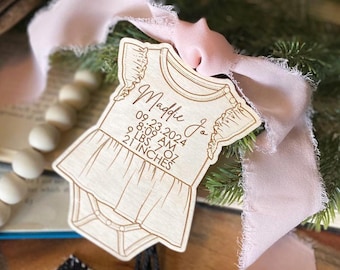 Personalized Birth Stats Ornament