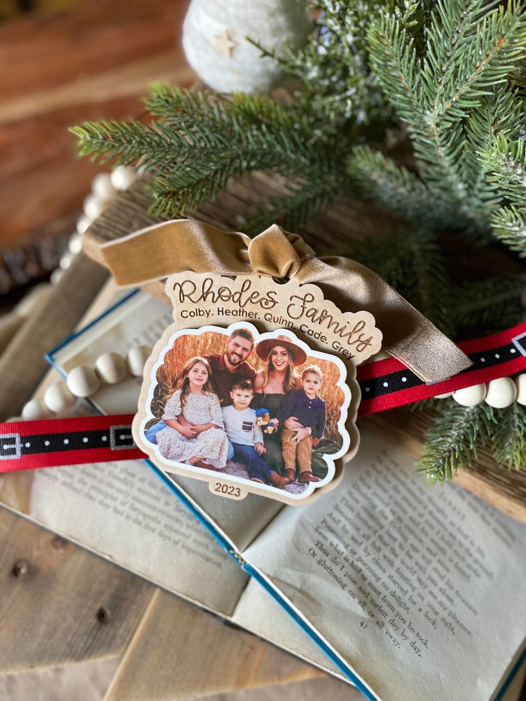 3D Ornament From Photo Family Picture Ornaments Personalized