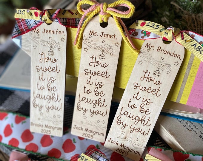 Personalized Teacher Bookmark