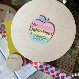 Teacher Gift, Teacher Sign, Student Signature Sign for Teacher, Teacher Appreciation Gift, Personalized Teacher Gift