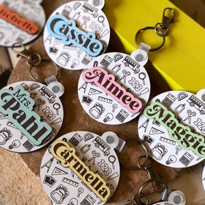 Teacher Appreciation Gift, Teacher Gift, Gift for Teacher, Personalized Keychain, Thank You Keychain, Gift From Student, Teacher Keychain