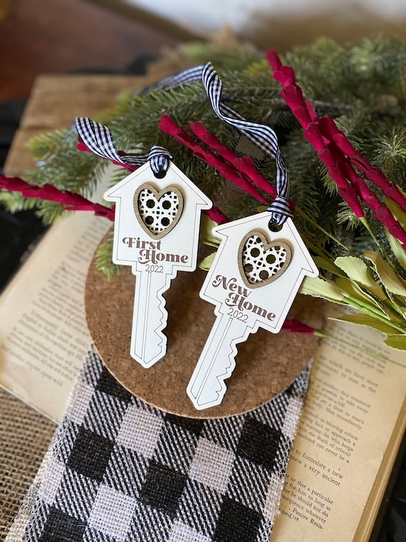 New Home Ornament, First Home Gift, First Christmas Home, Gift for Couple, Gift from Realtor, Housewarming Gift, Closing Gift, Personalized