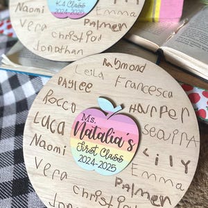 Teacher Gift, Teacher Sign, Student Signature Sign for Teacher, Teacher Appreciation Gift, Personalized Teacher Gift