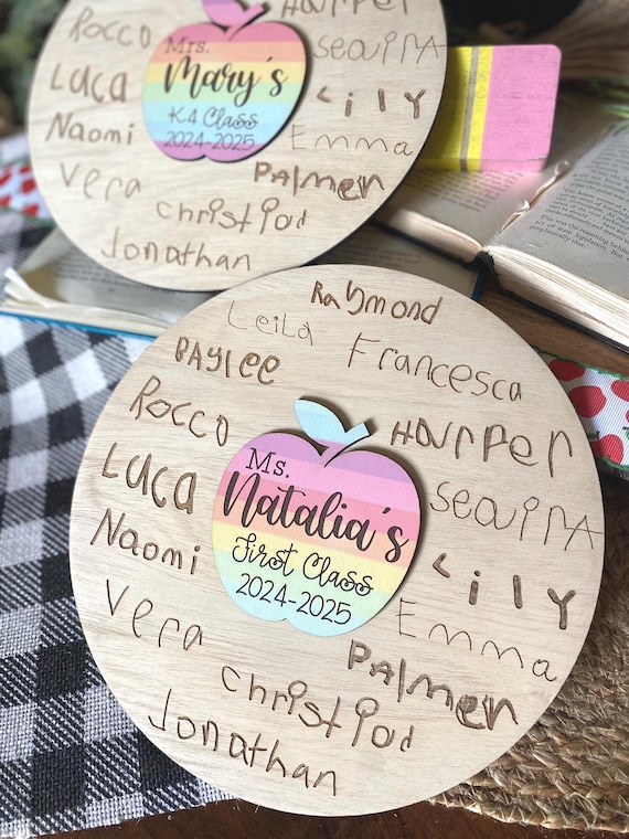 Teacher Gift, Teacher Sign, Student Signature Sign for Teacher, Teacher Appreciation Gift, Personalized Teacher Gift