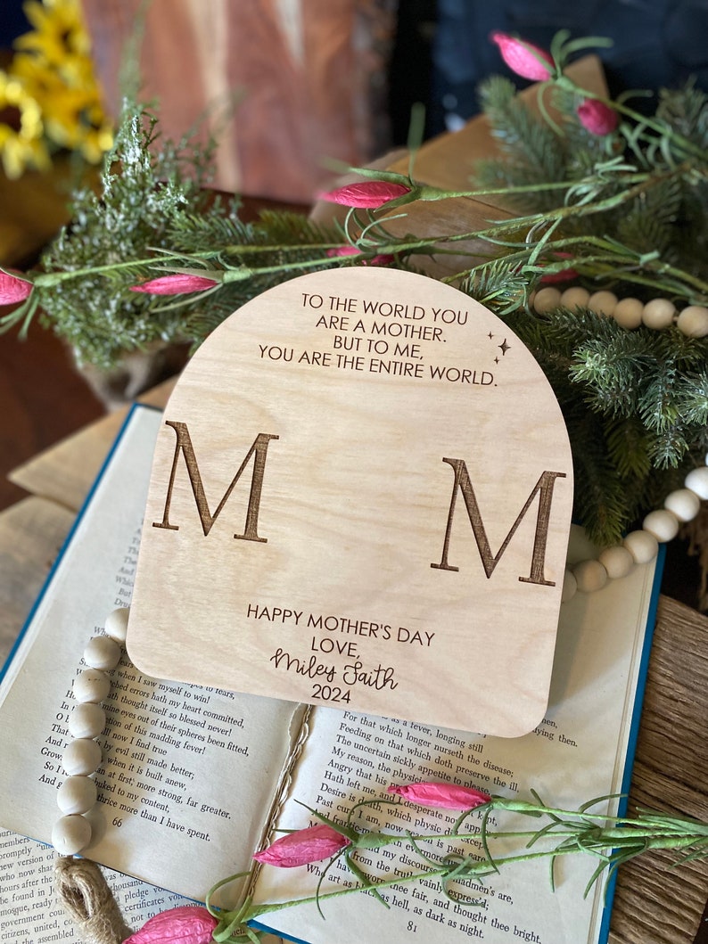 Mothers Day DIY Sign, Gift for Mom, Mothers Day Gift, Personalized Mothers Day Gift, New Mom Gift, Baby Handprint Sign