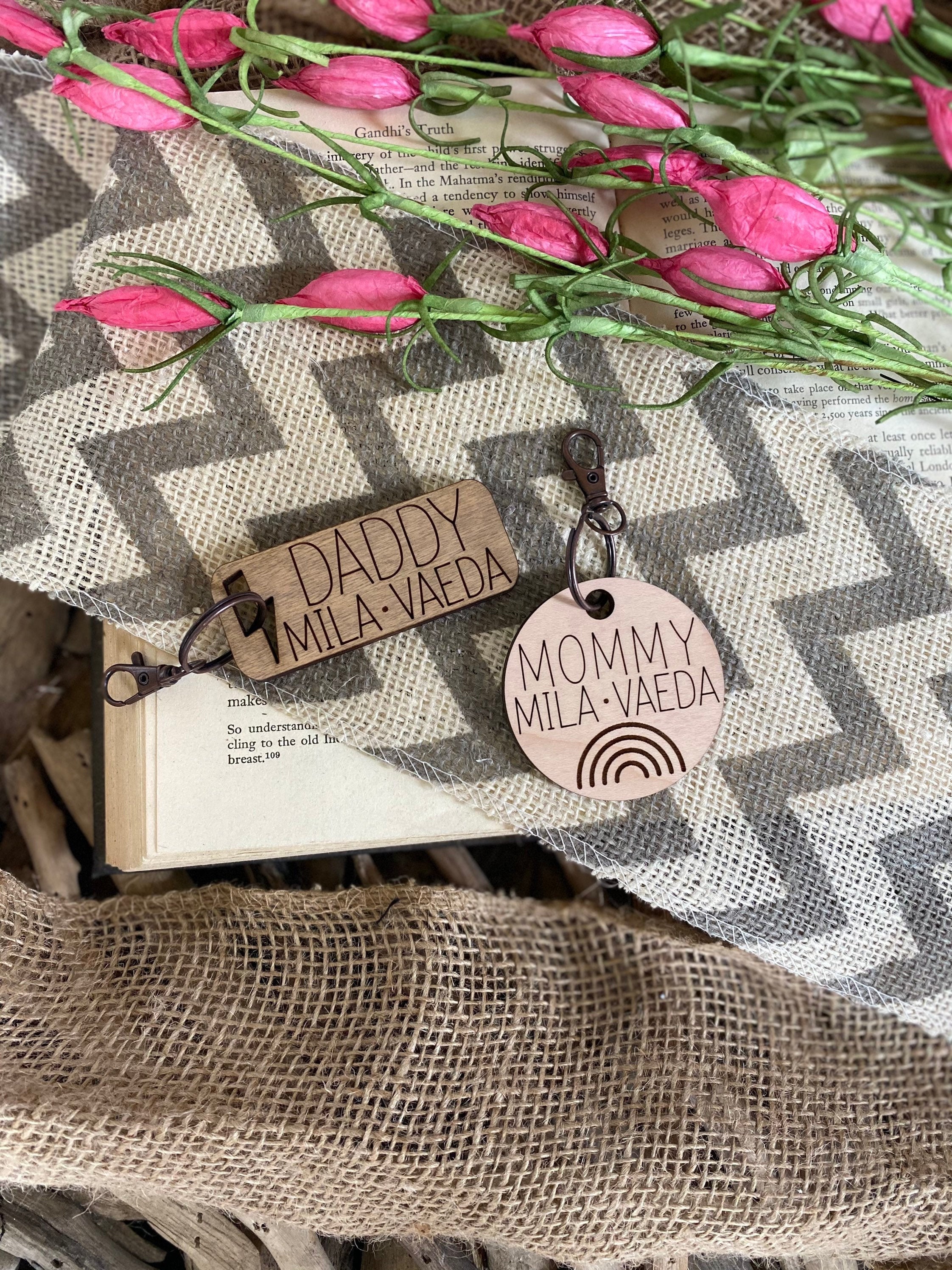 Engraved Keychain Personalized Gifts Personalized Keychain Etsy