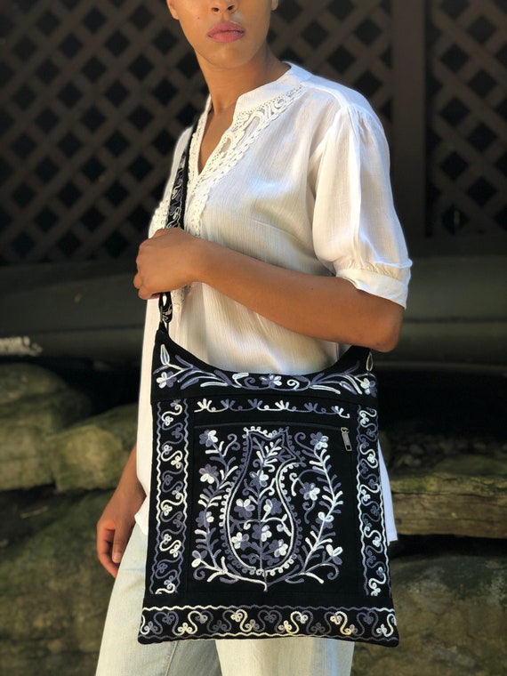 White floral crossbody bag cheap