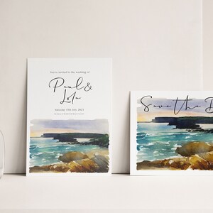 British Coast Watercolor Prints Set - 6 Beautiful Digital Artworks for ...