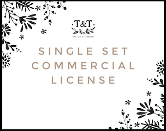 Commercial License - For One Clip Art Set