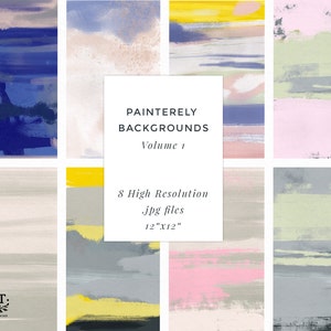 Artistic Painterly Backgrounds - Volume 1