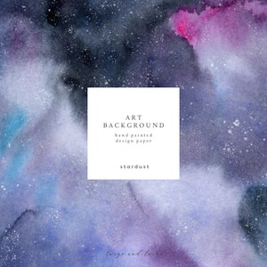 Artistieke aquarel achtergrond digitaal papier - Stardust - 12" x 12", gratis commercieel gebruik