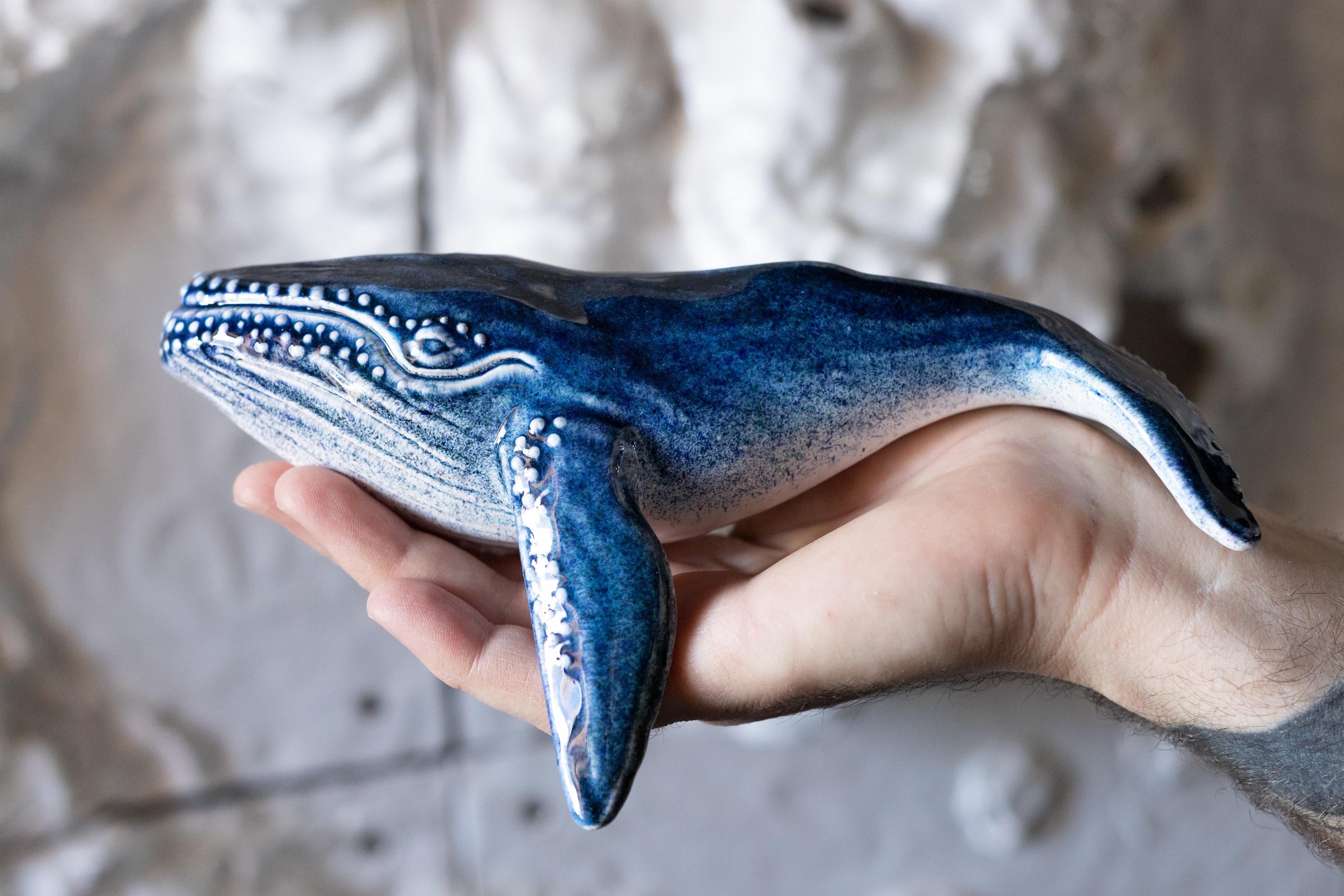 Humpback Whale Ceramic Sculpture - Perfect Gift for Couples, It