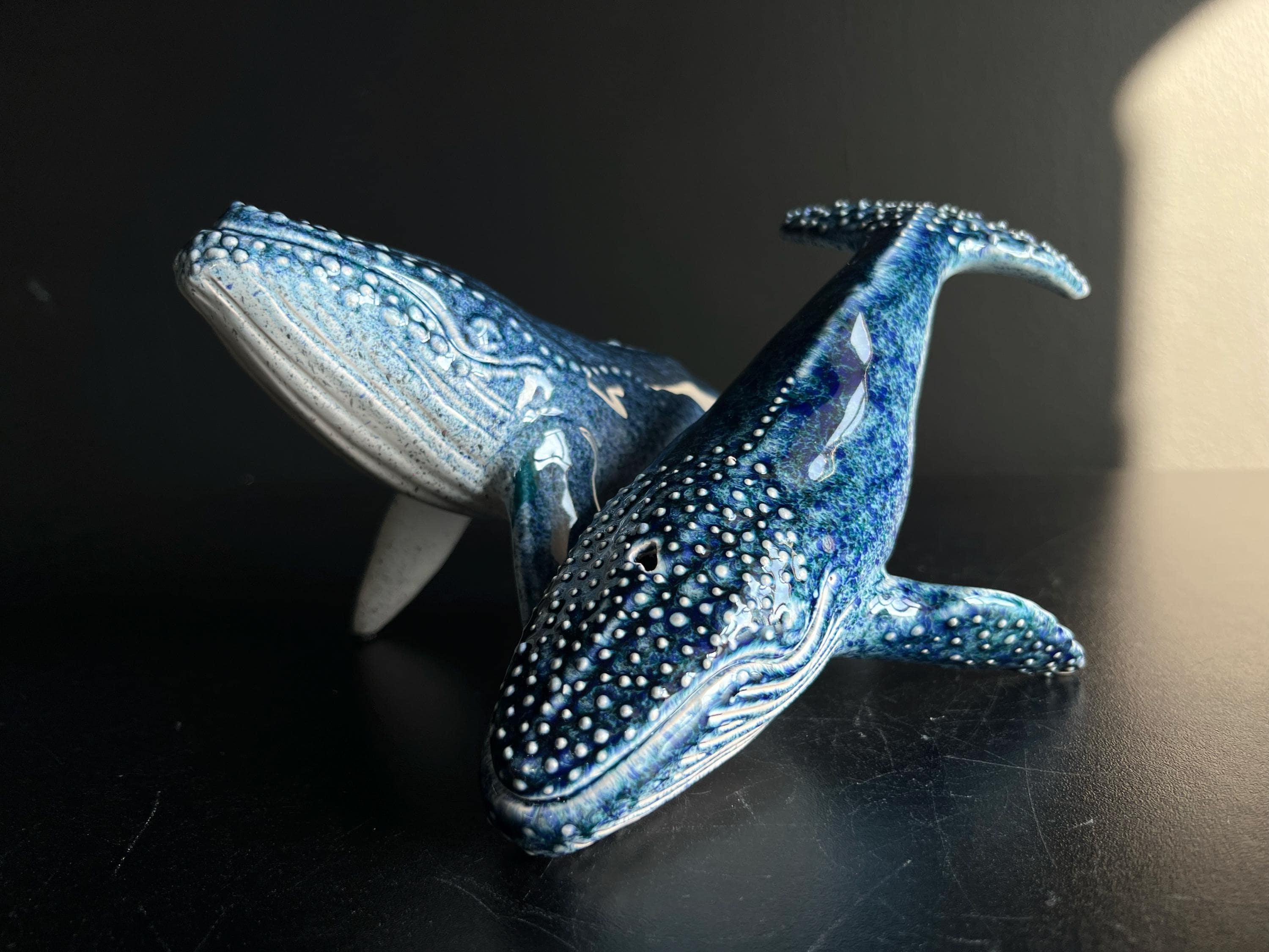 Humpback Whale Ceramic Sculpture - Perfect Gift for Couples, It