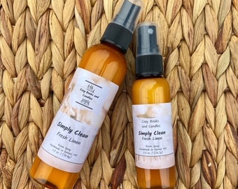 Fresh Linen Room Spray, Odor Eliminator, Air Freshener, Handmade Room Spray, Clean Scent Room Spray, Bathroom Spray, Housewarming Gift