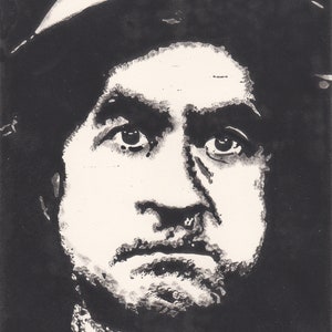 Chief Warden Hodges (Bill Pertwee) Dad&#39;s Army Limited Edition Lino Print