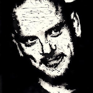 Baz Warne (The Stranglers 2008) Lino 15cm x 20cm. Limited Edition print of 30.