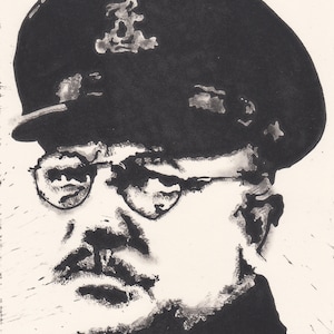 Captain George Mainwaring (Arthur Lowe) Dad&#39;s Army Limited Edition Lino Print