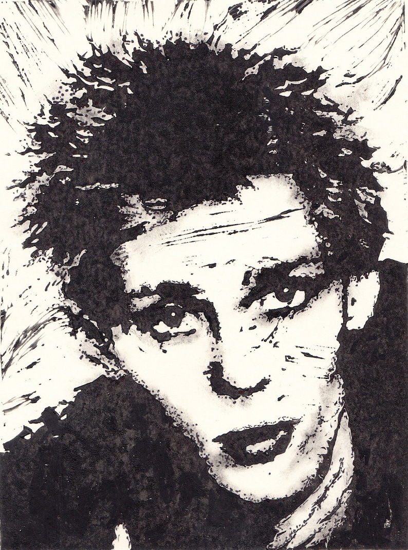 Paul Simonon the Clash Lino Print 15cm X 20cm. Limited Run Etsy