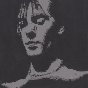 Pete Murphy (Bauhaus)  Lino 15cm x 20cm. Limited Edition print of 30.