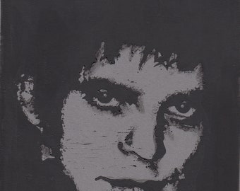 JJ Burnel (The Stranglers 1977) Lino 15cm x 20cm. Limited Edition print of 30.