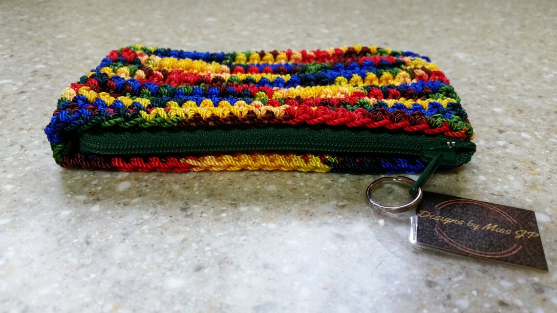 Rainbow Coin Purse Crochet Coin Purse Rainbow Pouch Rainbow Etsy