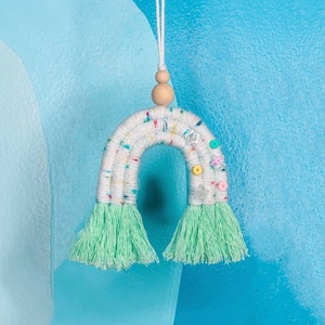 Ava Rainbow Car Charm | Essential Oil Diffuser, Rainbow Car Charm, CUSTOM, Macrame Rainbow Car Charm, Gifts for her, Macrame Diffuser