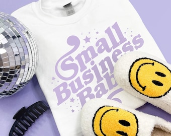 Small Business Babe Crewneck Sweatshirt | Small Business Owner Sweatshirt, Small Business Sweatshirt, Small Business Owner Gift, Biz Owner