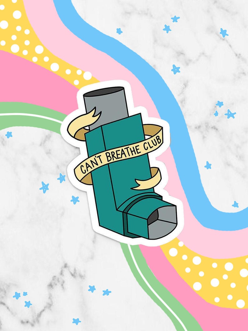 Asthma Inhaler Waterproof Vinyl Sticker Laptop Decal Sticker | Etsy