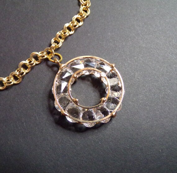 Large circle (2") pendant with chain
