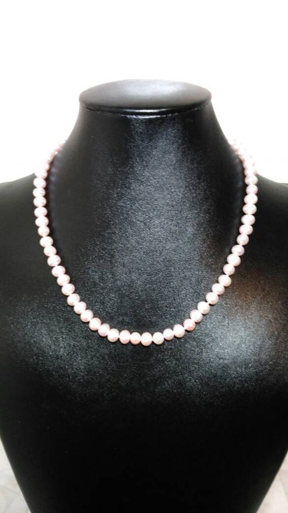 Pastel Pink Cultured Freshwater Pearl 3 piece jewelry suite.