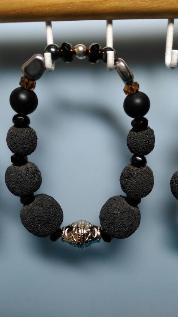 Men's Lava Rock based bracelet