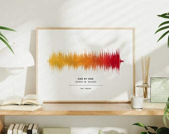 Custom Sound Wave Art Personalised Your Song First Dance Wedding Gift