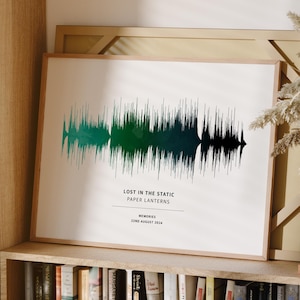 Custom Sound Wave Art Personalised Your Song First Dance Wedding Gift