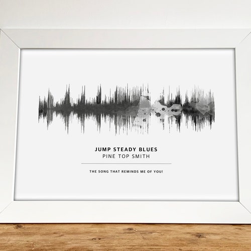 Playable QR Code Sound Wave Print Wedding Song Gift for Him Etsy