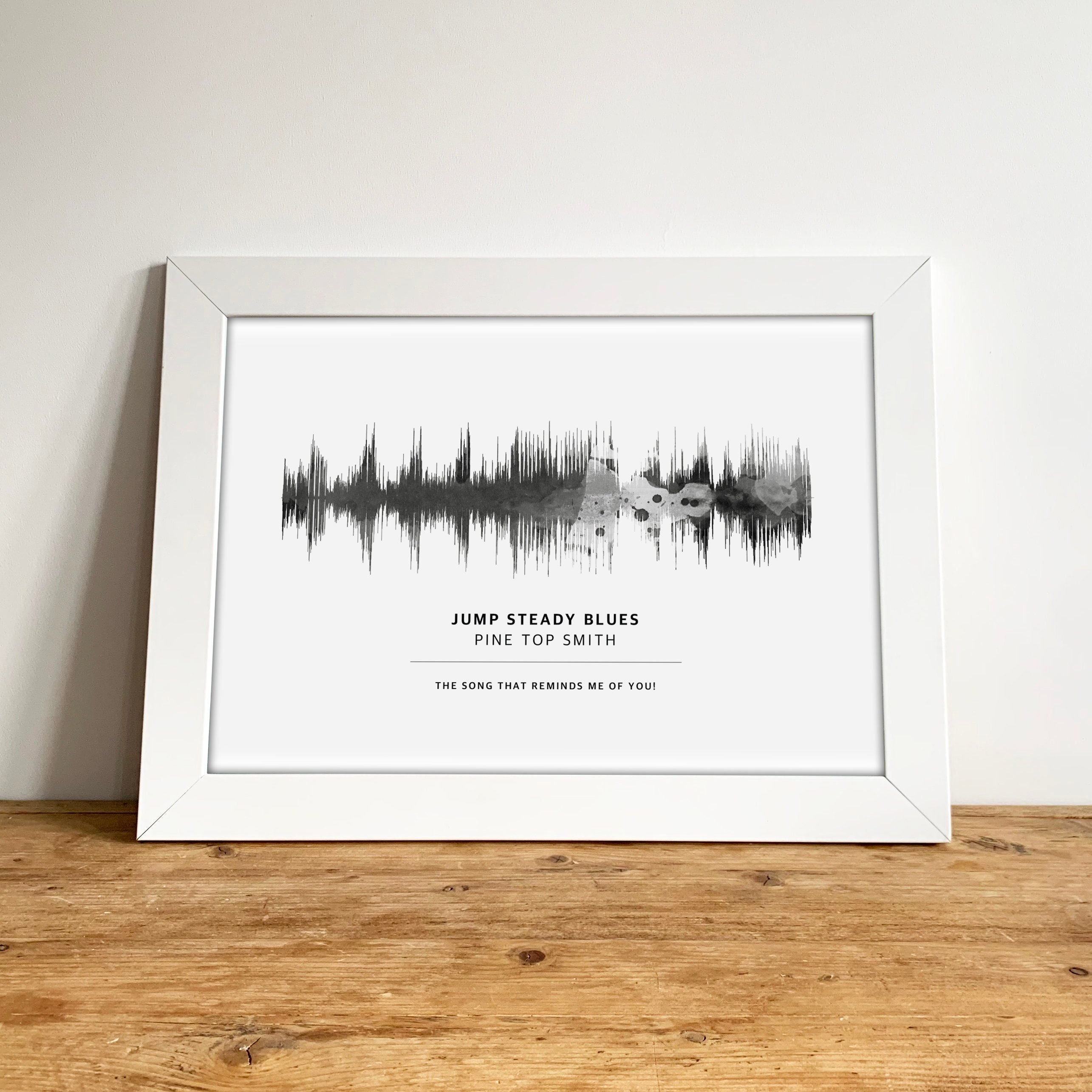 Qr Code Jouable Sound Wave Print - Cadeau de Chanson Mariage Pour Lui d'anniversaire Personnalisé So