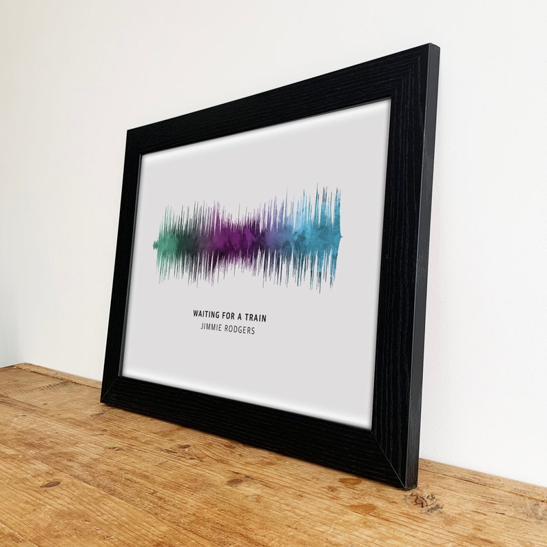 Playable QR Code Sound Wave Print Wedding Song Gift for Him Etsy