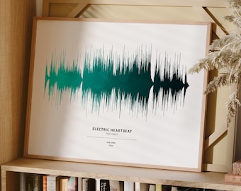 Custom Sound Wave Art Personalised Your Song First Dance Wedding Gift