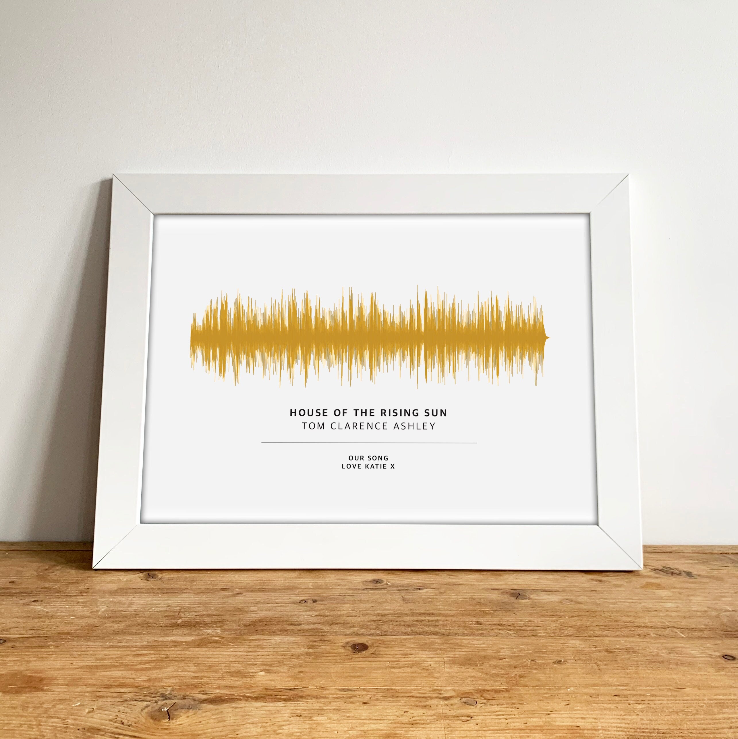 Custom Sound Wave Art Personnalisé Votre Chanson Première Danse Cadeau de Mariage