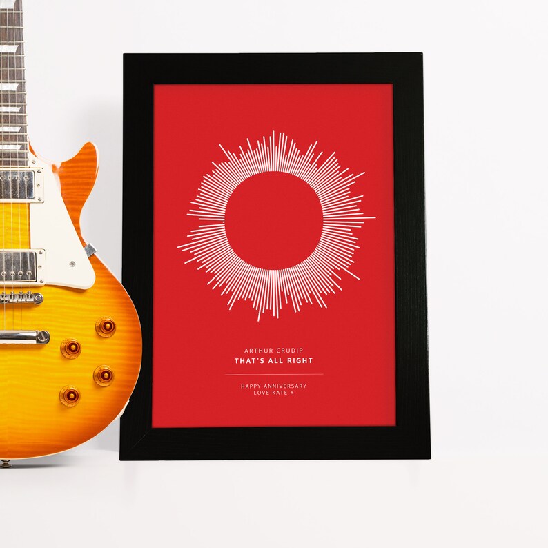 CUSTOM SONG Soundwave Art Personalised Music Gift for Him Etsy UK