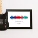 Sound Wave Print Gift for Dad Personalised Boyfriend Song Watercolour Poster Custom Present for Him Husband 