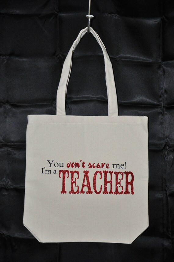 Don't Scare Teacher Tote | Etsy