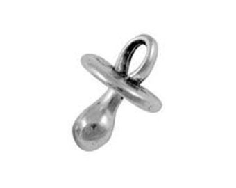 1//2/" 10 Baby Dummy Charms Soother Pacifier 13mm Baby Shower Gift Pendant Charm