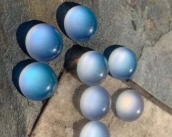 Opalite Cabochons, Opal Cabochons, 8mm, 10mm, 12mm Cabochons, Clear Cabochons, Resin Cabochons,