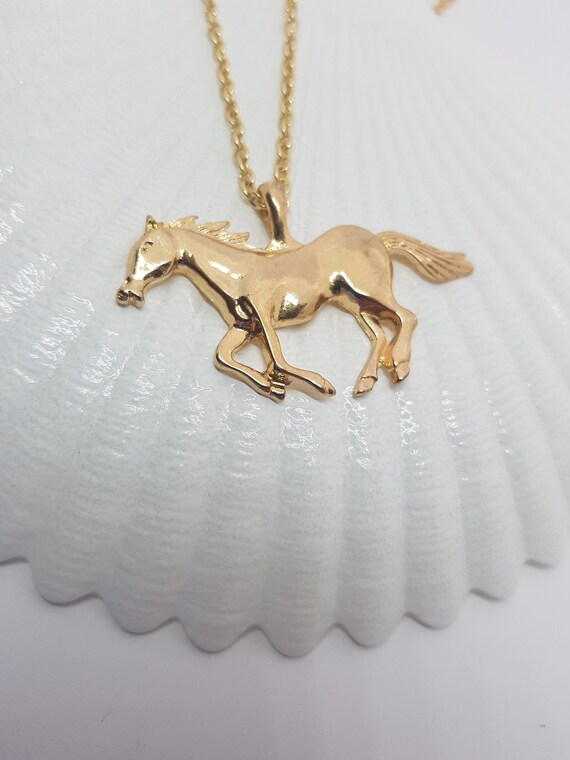 Unique Electroplating Galloping Horse Pendant DIY Jewelry Making Accessories