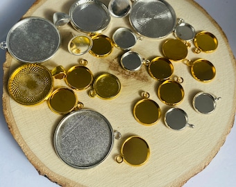 Cabochon Settings, Memorial Settings, Ashes, Statement Settings, Bezels, Jewellery Cups,  Seconds, Faulty