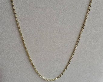 Gold Plated Necklace, Gold Plated Chain, Gold Necklace, Gold Chain, 22 inch Gold, 22" Gold, 22" Necklace, 22" Chain, Gold Link Chain, Link