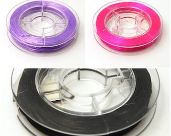 Jewellery Elastic, Beading Thread, Elastic Thread, 0.8 elastic, Reel of Elastic, Jewellery Wire, Beading Wire, Jewelry Elastic, Thread Spool