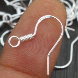 Earring hooks, Stainless steel earwire, Tarnish free jewelry making